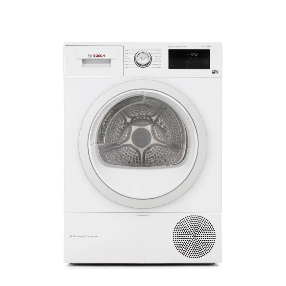 Bosch WTWH7660GB 9kg Condenser Tumble Dryer with Heat Pump - White - Atlantic Electrics - 39477792997599 