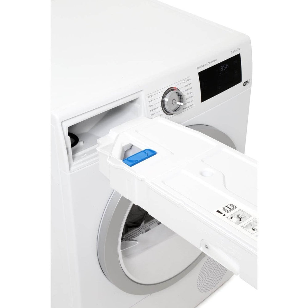 Bosch WTWH7660GB 9kg Condenser Tumble Dryer with Heat Pump - White | Atlantic Electrics - 39477793259743 
