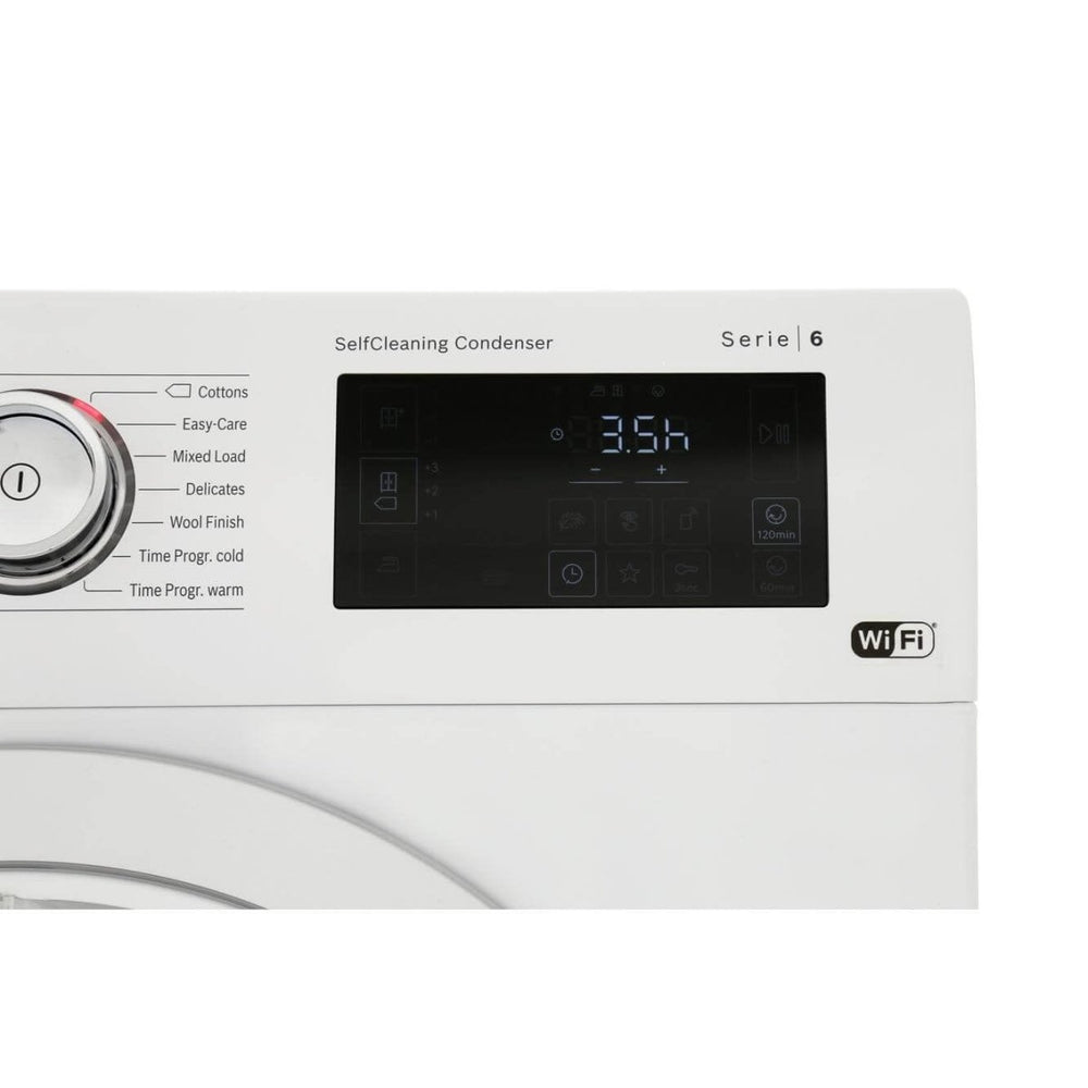 Bosch WTWH7660GB 9kg Condenser Tumble Dryer with Heat Pump - White | Atlantic Electrics - 39477793128671 