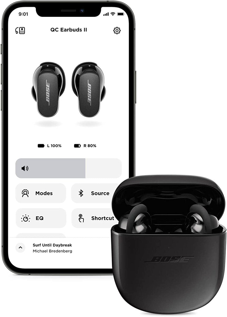Bose QuietComfort Earbuds II Acoustic Noise Cancelling Bluetooth Earbuds - Triple Black - Atlantic Electrics - 39477793915103 