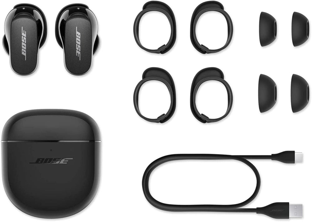 Bose QuietComfort Earbuds II Acoustic Noise Cancelling Bluetooth Earbuds - Triple Black - Atlantic Electrics - 39477793947871 