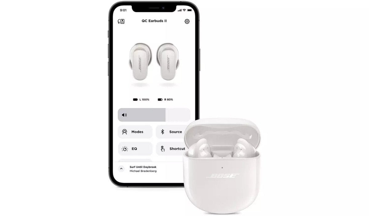 Bose QuietComfort Earbuds II True Wireless Sweat & Weather-Resistant Bluetooth In-Ear Headphones with Personalised Noise Cancellation & Sound, Soapstone - Atlantic Electrics