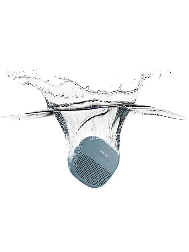 Bose SoundLink Micro Water-resistant Portable Bluetooth Speaker with Built-in Speakerphone, Stone Blue - Atlantic Electrics - 39915473141983 