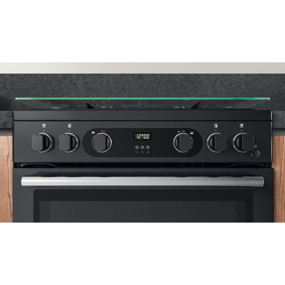 Cannon by Hotpoint CD67G0C2CA-UK 60cm Double Oven Gas Cooker - Anthracite Black | Atlantic Electrics - 39477806465247 