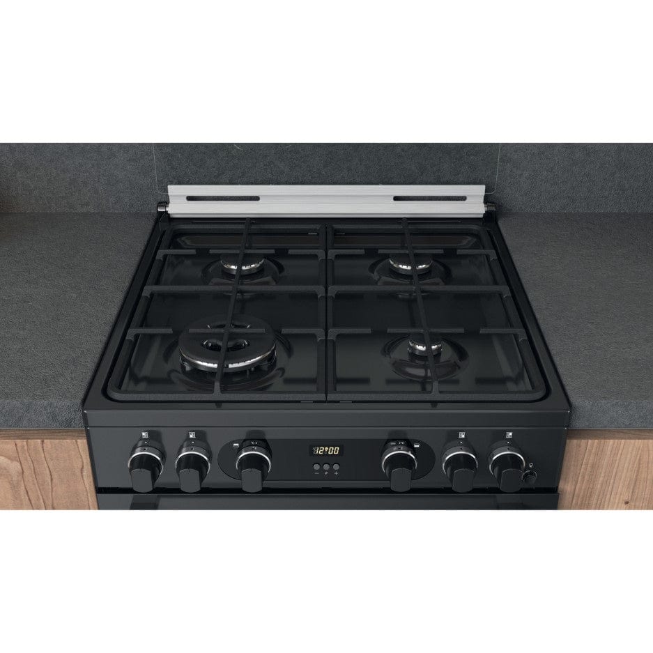 Cannon by Hotpoint CD67G0C2CA-UK 60cm Double Oven Gas Cooker - Anthracite Black | Atlantic Electrics