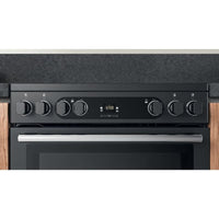 Thumbnail Cannon by Hotpoint CD67V9H2CA 60cm Electric Cooker Anthracite Double Oven Ceramic Hob Black | Atlantic Electrics- 39477806694623