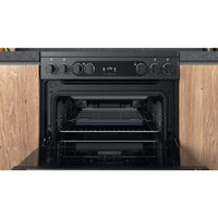 Thumbnail Cannon by Hotpoint CD67V9H2CA 60cm Electric Cooker Anthracite Double Oven Ceramic Hob Black | Atlantic Electrics- 39477806661855
