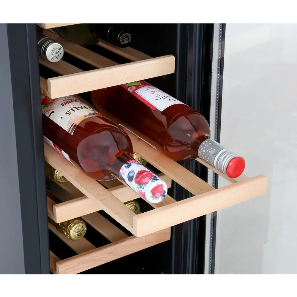 CDA FWC304BL 20 Bottle Freestanding Single Zone Wine Cooler - Black - Atlantic Electrics - 40157500702943 