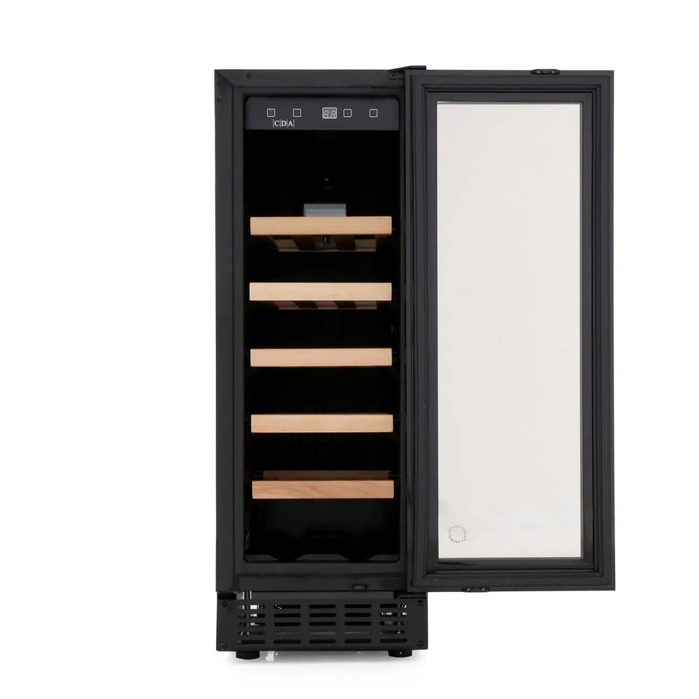 CDA FWC304BL 20 Bottle Freestanding Single Zone Wine Cooler - Black | Atlantic Electrics - 40157500670175 