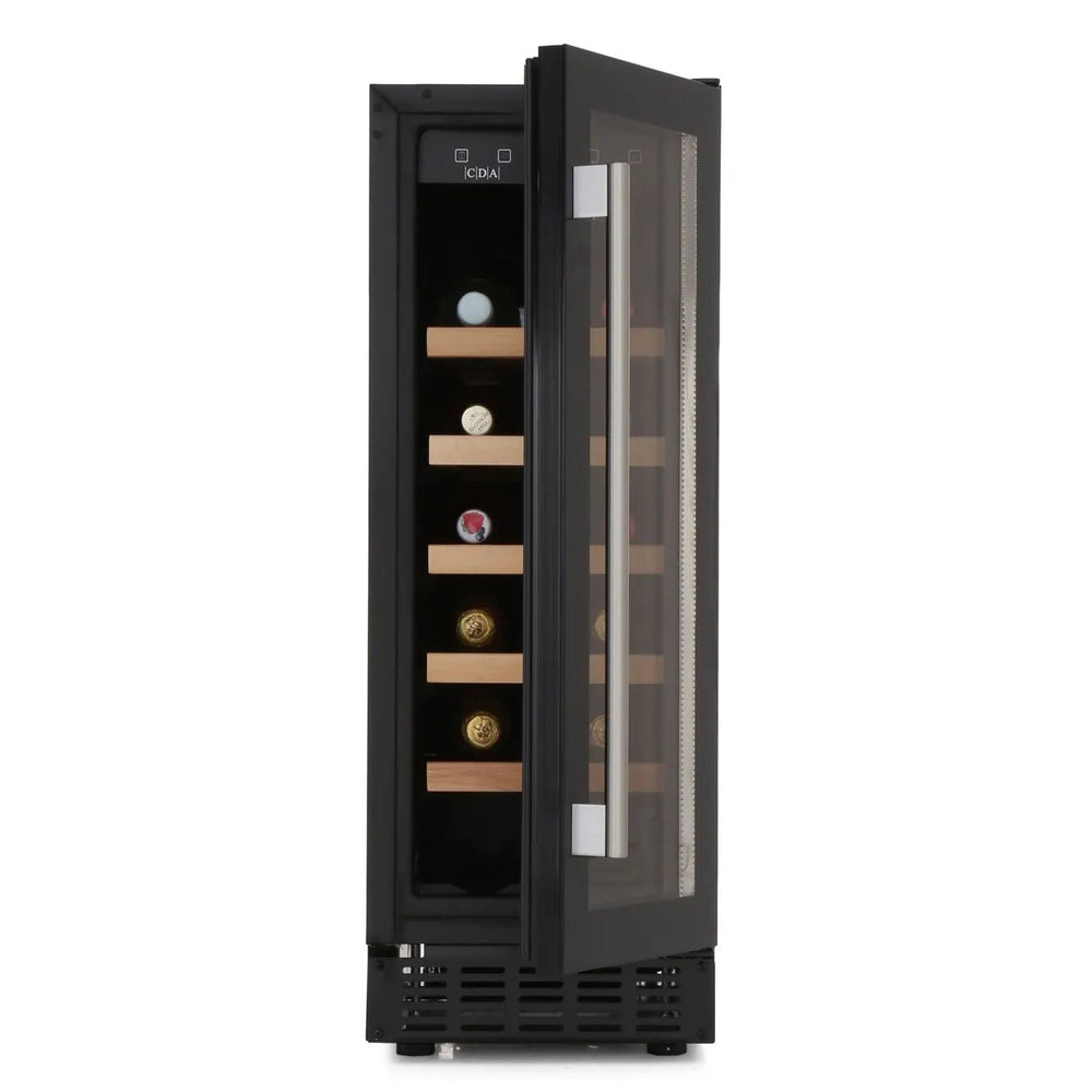 CDA FWC304BL 20 Bottle Freestanding Single Zone Wine Cooler - Black | Atlantic Electrics - 40157500571871 