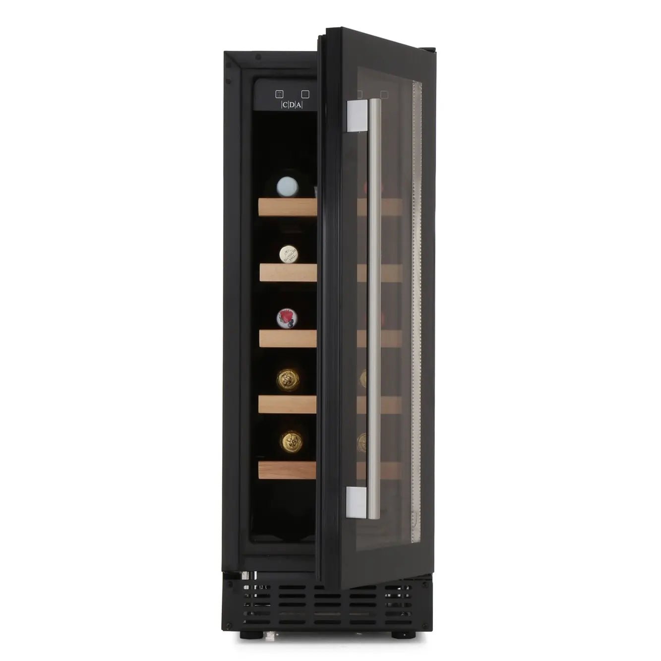 CDA FWC304BL 20 Bottle Freestanding Single Zone Wine Cooler - Black | Atlantic Electrics