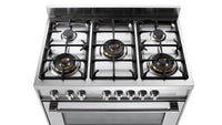 Thumbnail Delonghi DSR927GX Space 90cm Single Cavity Gas Range Cooker in Stainless Steel - 39477804138719