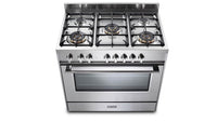 Thumbnail Delonghi DSR927GX Space 90cm Single Cavity Gas Range Cooker in Stainless Steel - 39477804171487