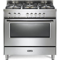 Thumbnail Delonghi DSR927GX Space 90cm Single Cavity Gas Range Cooker in Stainless Steel - 39477804073183