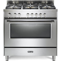 Thumbnail Delonghi DSR927GX Space 90cm Single Cavity Gas Range Cooker in Stainless Steel - 39477804073183