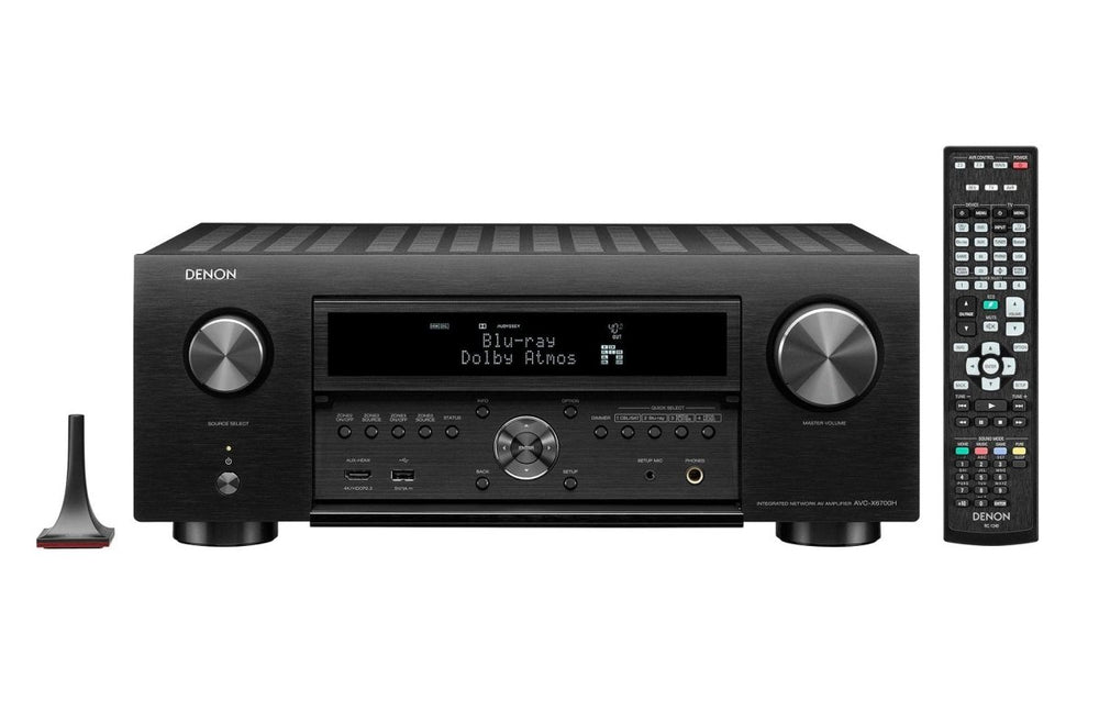 Denon AVC-X6700H 11.2Ch. 8K AV Amplifier with 3D Audio, HEOS® Built-in and Voice Control - Black - Atlantic Electrics - 39477805023455 