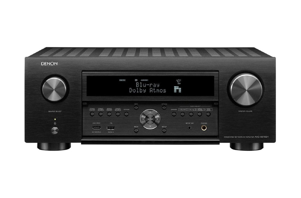 Denon AVC-X6700H 11.2Ch. 8K AV Amplifier with 3D Audio, HEOS® Built-in and Voice Control - Black - Atlantic Electrics - 39477804925151 