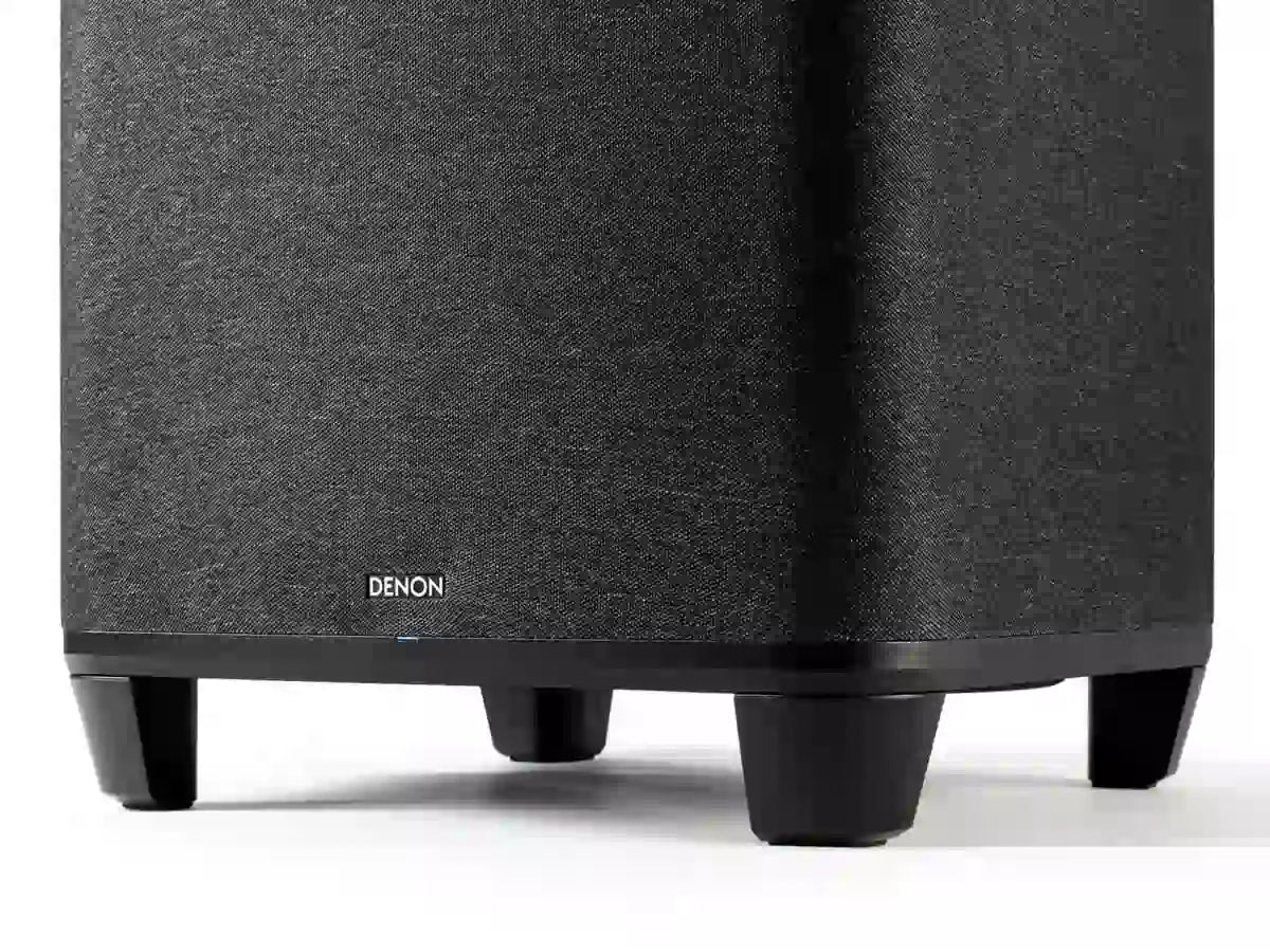 Denon DHTSUB Smart Wireless Subwoofer with HEOS Built-In - Black - Atlantic Electrics