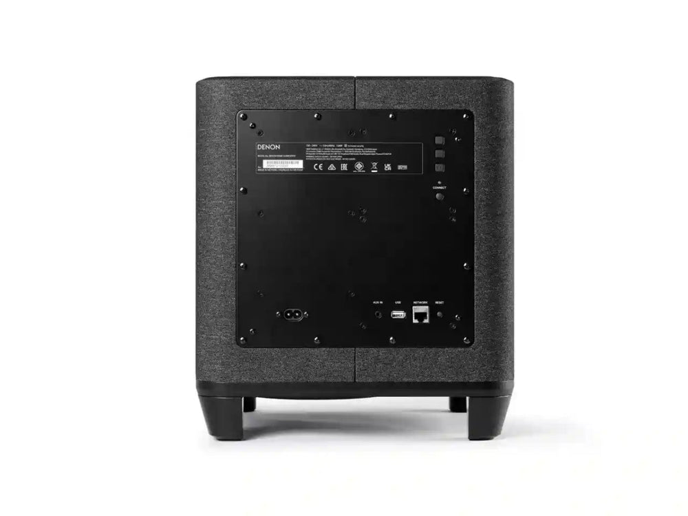 Denon DHTSUB Smart Wireless Subwoofer with HEOS Built-In - Black | Atlantic Electrics - 40452119167199 