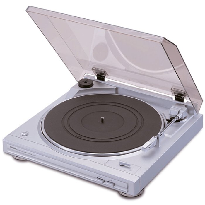 Denon DP29F Fully Automatic Stereo Hi-Fi Turntable With Built-in Phono Preamp - Silver | Atlantic Electrics