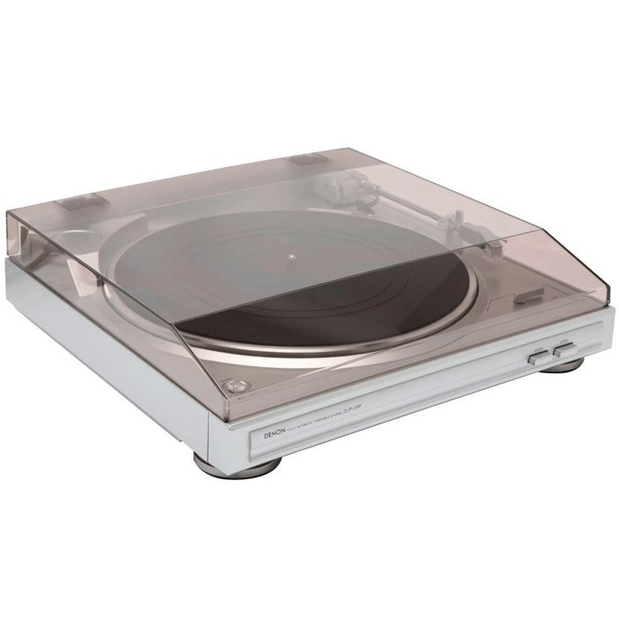 Denon DP29F Fully Automatic Stereo Hi-Fi Turntable With Built-in Phono Preamp - Silver | Atlantic Electrics