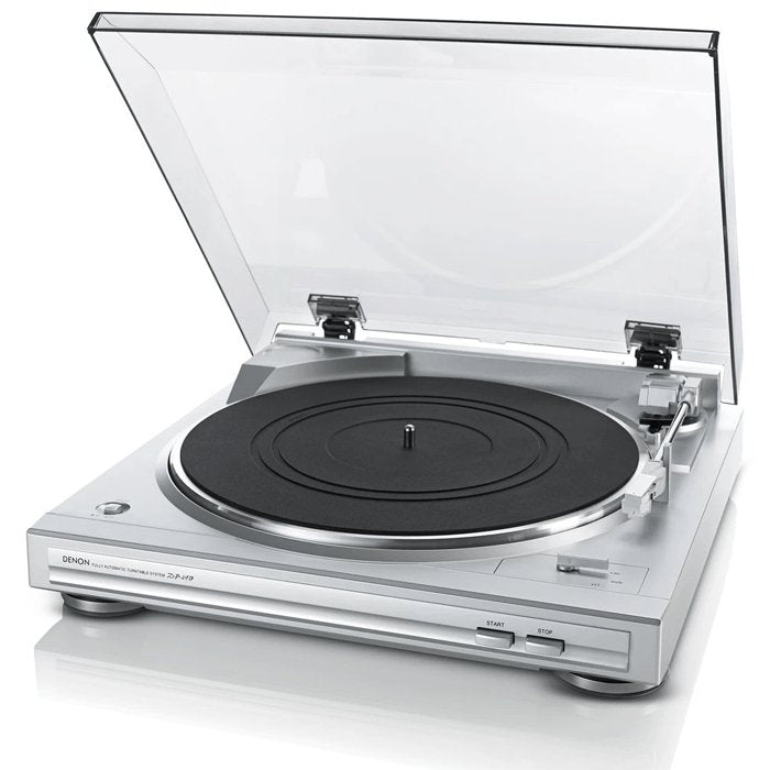 Denon DP29F Fully Automatic Stereo Hi-Fi Turntable With Built-in Phono Preamp - Silver - Atlantic Electrics