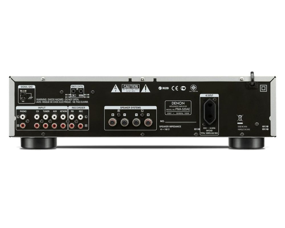 Denon PMA520AE 2-Channel 140W Integrated Stereo Amplifier - Black - Atlantic Electrics - 39477808431327 