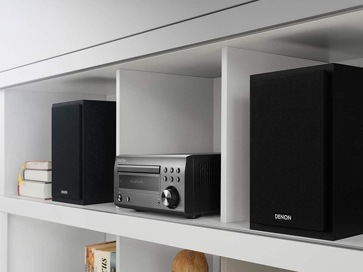 Denon RCDM41DAB DAB Hi-Fi Receiver with CD and Bluetooth - Black | Atlantic Electrics