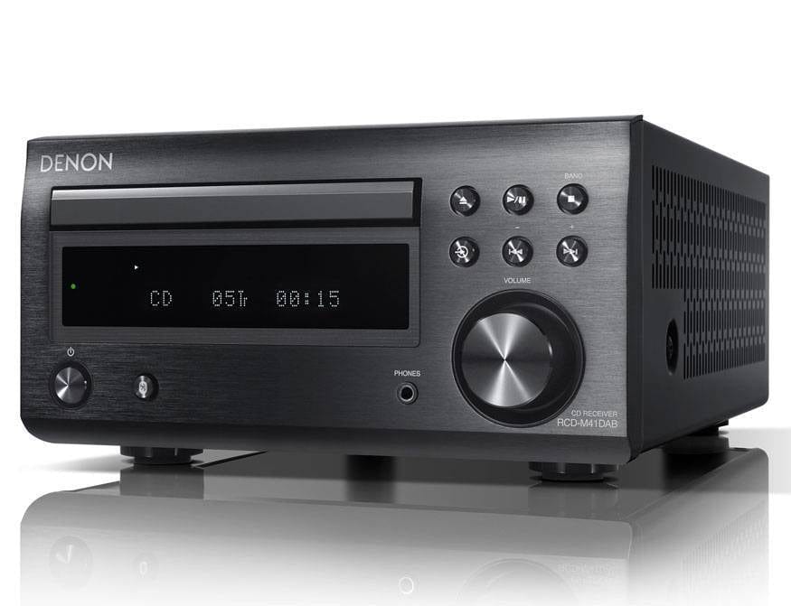 Denon RCDM41DAB DAB Hi-Fi Receiver with CD and Bluetooth - Black | Atlantic Electrics - 39477809938655 