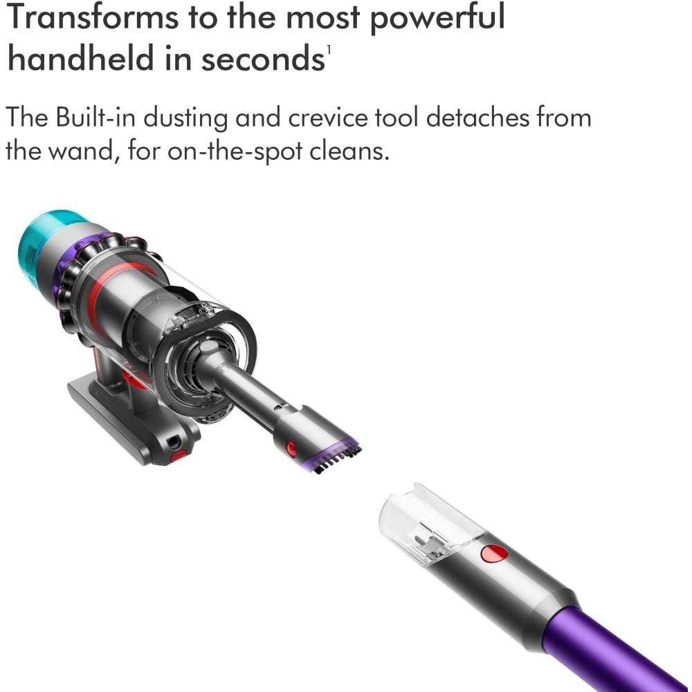 Dyson Gen5detect Kit Cordless Vacuum Cleaner Purple with Pet Grooming Kit with up to 70 Minutes Run Time - Purple - Atlantic Electrics
