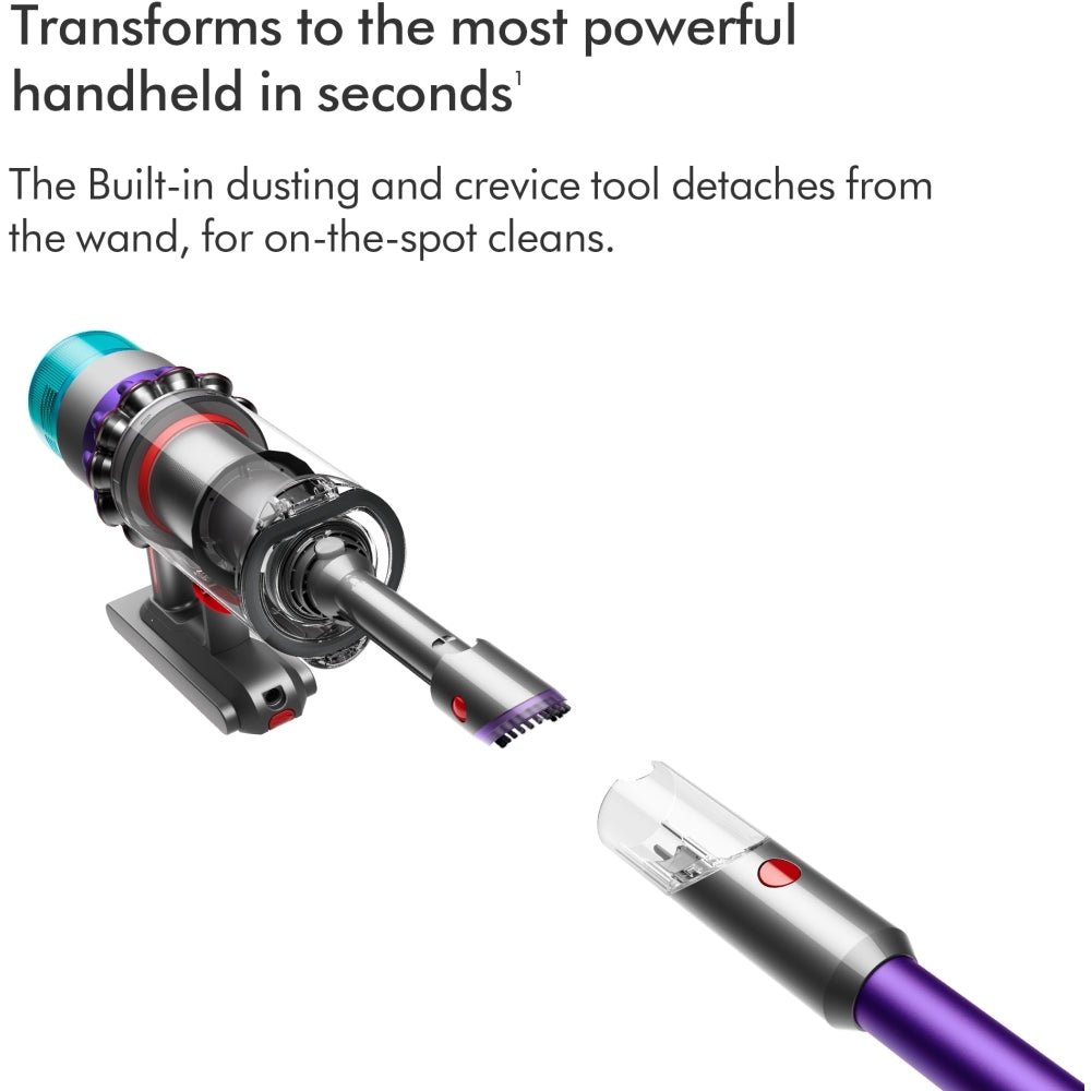 Dyson Gen5detect Kit Cordless Vacuum Cleaner Purple with Pet Grooming Kit with up to 70 Minutes Run Time - Purple | Atlantic Electrics - 40917032075487 