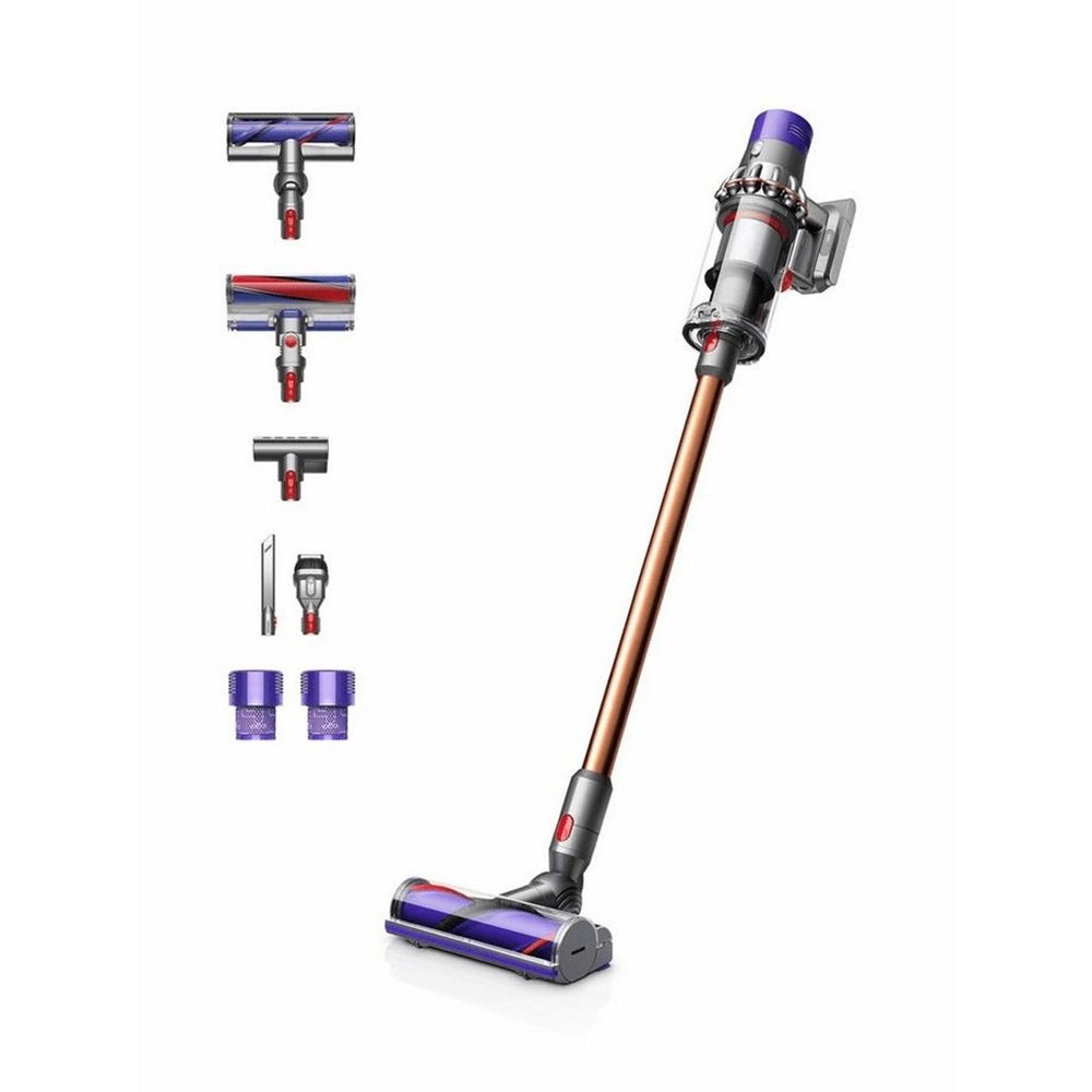 Dyson V10ABSOLUTENEW Cordless Stick Vacuum Cleaner, 25.6cm Wide - 60 Minutes Run Time - Copper | Atlantic Electrics - 39477813018847 