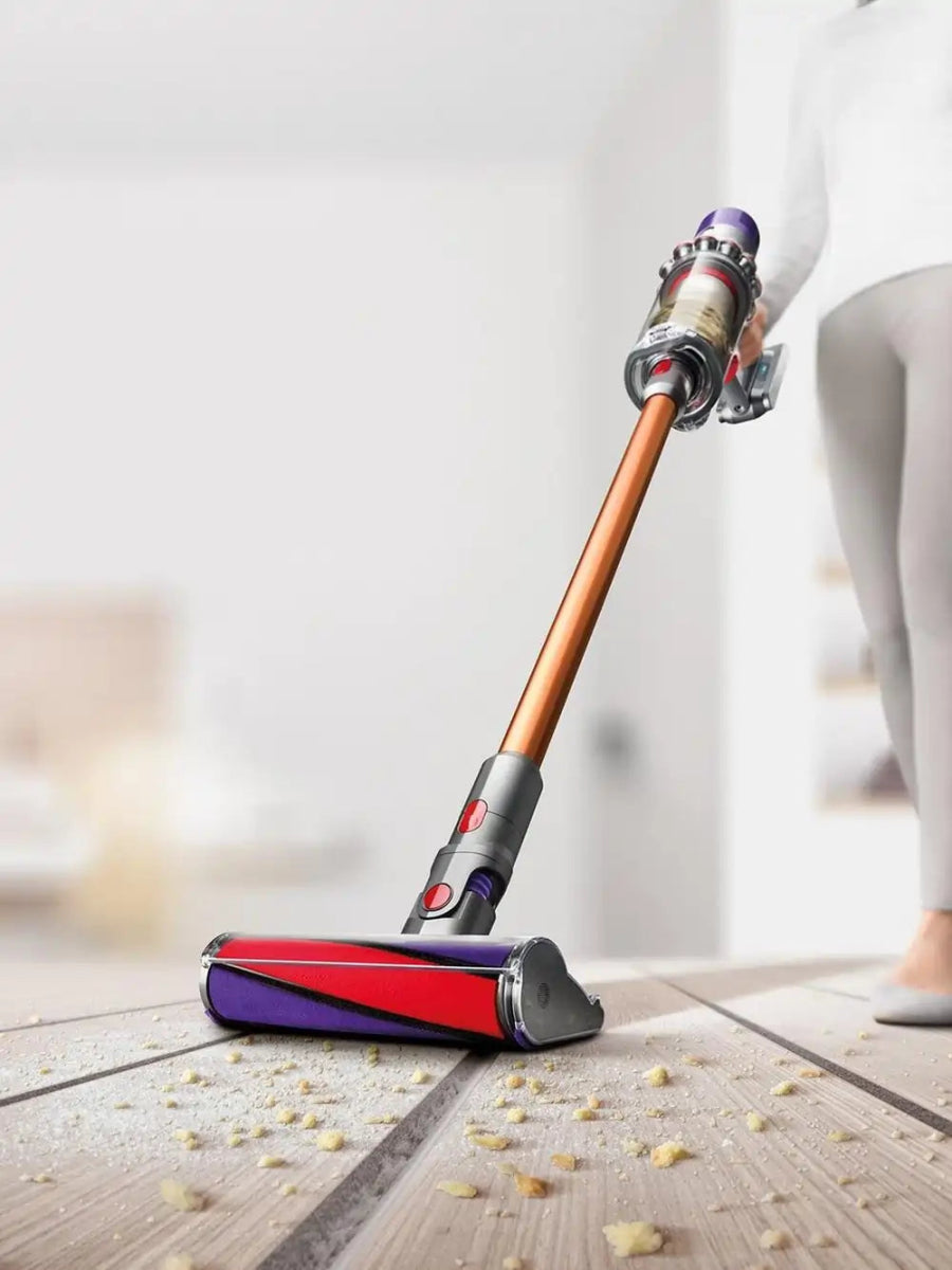 Dyson V10ABSOLUTENEW Cordless Stick Vacuum Cleaner, 25.6cm Wide - 60 Minutes Run Time - Copper | Atlantic Electrics - 41318766969055 