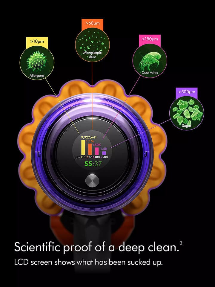 Dyson V15 Detect Absolute Cordless Vacuum Cleaner with up to 60 Minutes Run Time | Atlantic Electrics