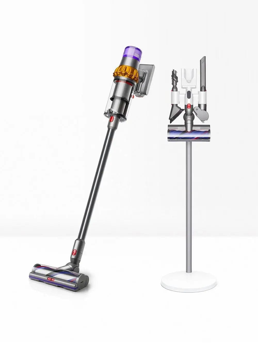 Dyson V15 Detect Absolute Kit Cordless Vacuum Cleaner with Floordok 60 Minute Run Time Yellow | Atlantic Electrics - 38994914771167 