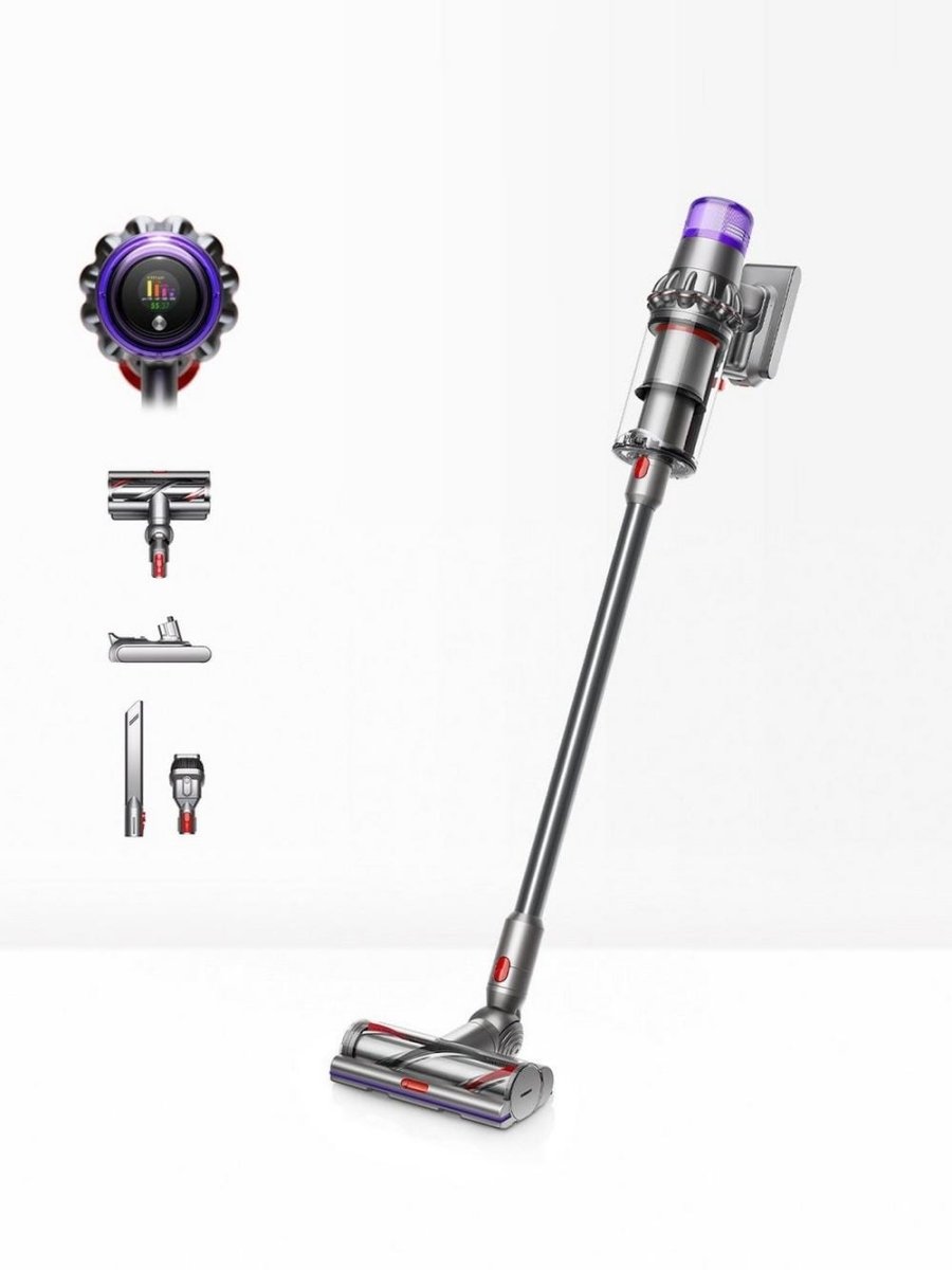 Dyson V15 DETECT Cordless Stick Vacuum Cleaner Silver up to 60 minutes - Atlantic Electrics - 39477821014239 