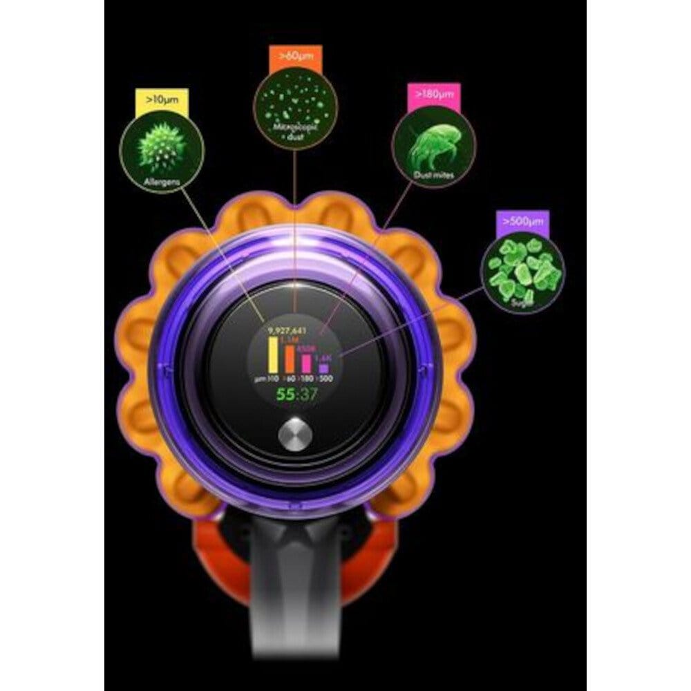 Dyson V15 DETECT Cordless Stick Vacuum Cleaner Silver up to 60 minutes | Atlantic Electrics - 39477821112543 
