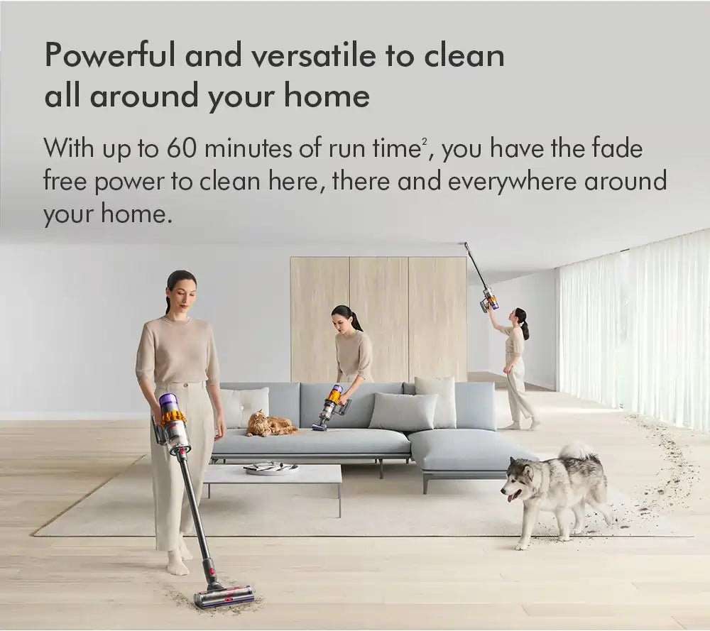 Dyson V15 Total Clean Cordless Stick Vacuum Cleaner - 60 Minutes Run Time - Black - Atlantic Electrics - 41370904461535 