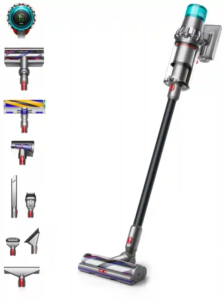 Dyson V15 Total Clean Cordless Stick Vacuum Cleaner - 60 Minutes Run Time - Black - Atlantic Electrics - 41370904199391 