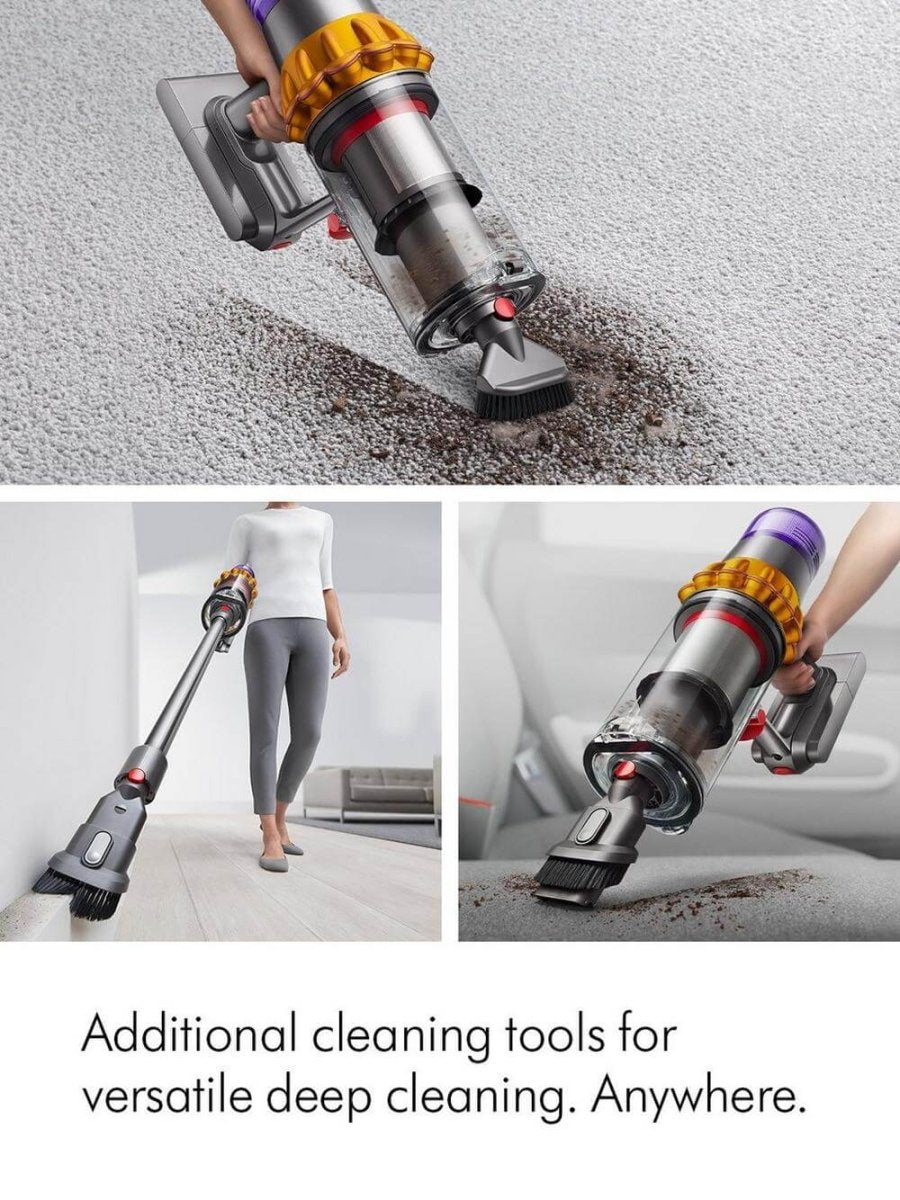 Dyson V15DETECTABSNEW Detect Absolute Stick Vacuum Cleaner 60 Minutes Run Time Yellow - Atlantic Electrics - 41265918935263 