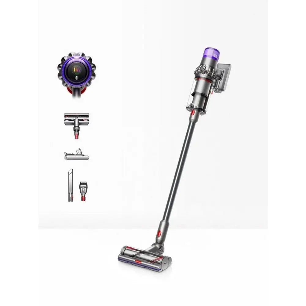 Dyson V15DETECTKIT Cordless Vacuum Cleaner, 0.76 Litre Bin Capacity, 60 Minutes Battery Life - Silver | Atlantic Electrics - 40157500834015 