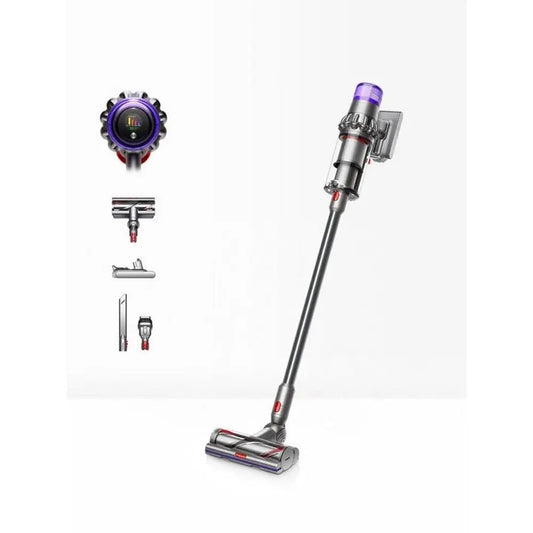 Dyson V15DETECTKIT Cordless Vacuum Cleaner, 0.76 Litre Bin Capacity, 60 Minutes Battery Life - Silver | Atlantic Electrics