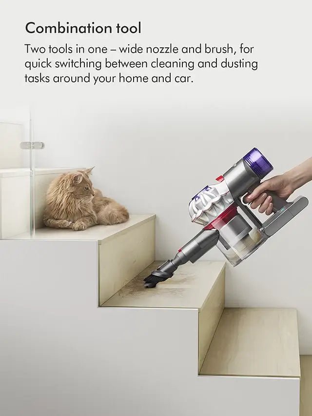 Dyson V8 Cordless Stick Vacuum Cleaner Up to 40 Minutes Run Time - Silver | Atlantic Electrics - 40157502079199 