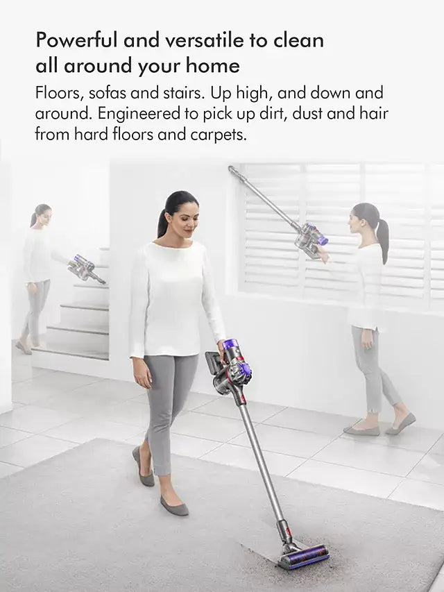 Dyson V8 Cordless Stick Vacuum Cleaner Up to 40 Minutes Run Time - Silver - Atlantic Electrics