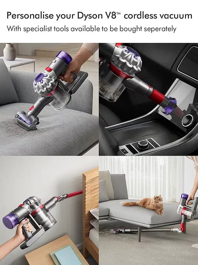 Dyson V8 Cordless Stick Vacuum Cleaner Up to 40 Minutes Run Time - Silver | Atlantic Electrics