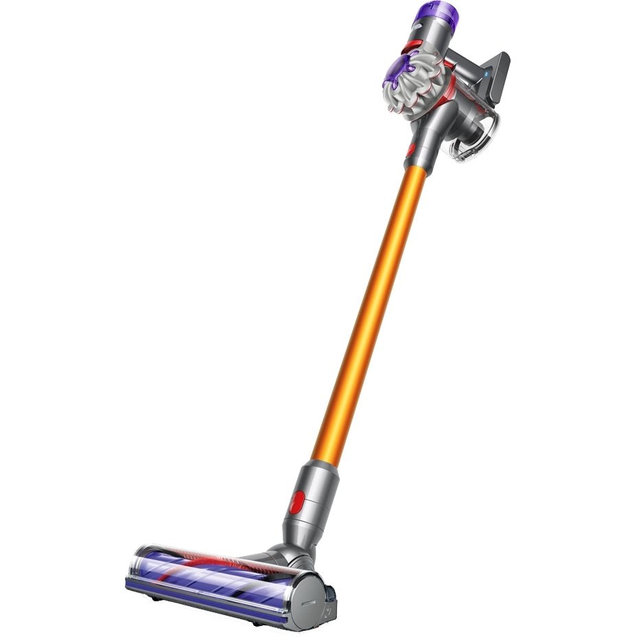 Dyson V8ABS-2023 Cordless Stick Vacuum Cleaner - 40 Minutes Run Time - Silver/Yellow - Atlantic Electrics - 40560916332767 