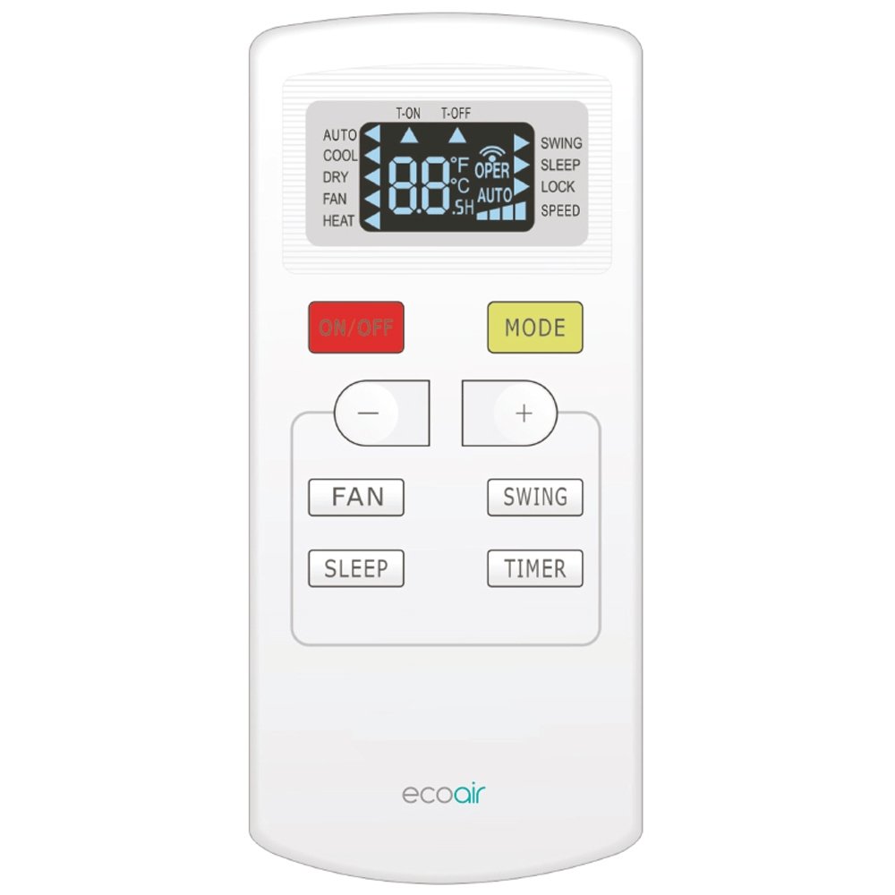 EcoAir CRYSTAL 9000Btu Portable Air Conditioner And Dehumidifier - Atlantic Electrics - 39477818982623 