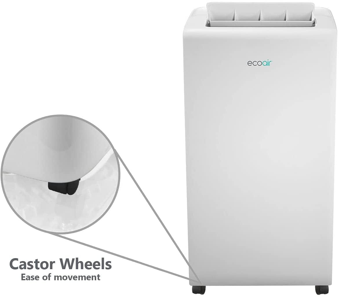 EcoAir Crystal MK2 12000 BTU R290 WiFi Portable Air Conditioning | Timer | Cooling Fan Dehumidify | 3 Fan Speeds | Remote Control | Class A With Carbon Filter - Atlantic Electrics