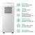 Thumbnail EcoAir Crystal MK2 7000 BTU Low Energy Portable Air Conditioner Cooling Class A+ | 5- 39477823307999