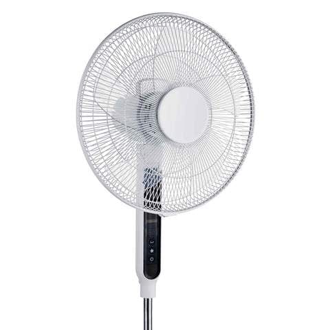 EcoAir Equinox Low Energy 16" Floor-standing DC Fan with 12 Speed Settings and Timer - White | Atlantic Electrics